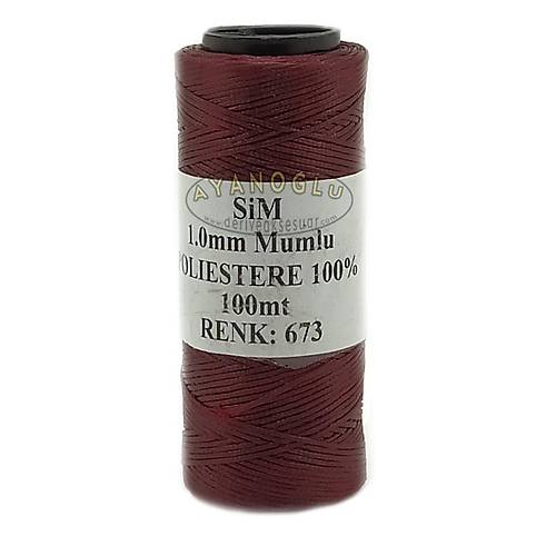 S�M MUMLU �PL�K - 1 mm (100 m.) BORDO NO:673
