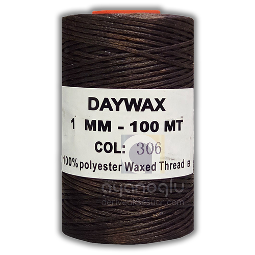 DAYWAX Mumlu �plik, 1 mm, 100 metre, Koyu Kahverengi(306)