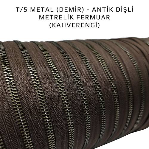 T/5 METAL (DEM�R)  - ANT�K D��L� METREL�K FERMUAR (KAHVERENG�)