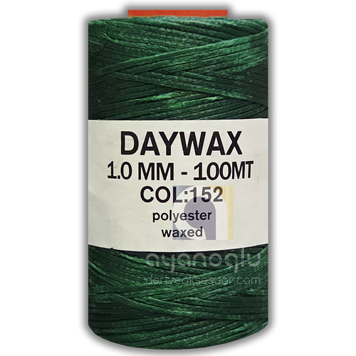 DAYWAX Mumlu �plik, 1 mm, 100 metre, Ye�il(152)
