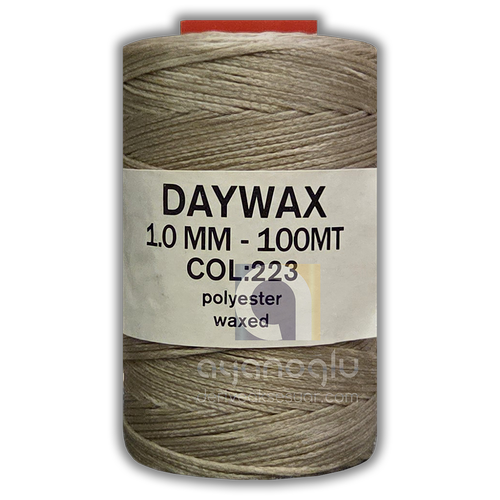 DAYWAX Mumlu �plik, 1 mm, 100 metre, Koyu Krem(223)