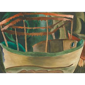 Dekoratif Arthur Dove - Fishboat Duvar Kanvas Tablo