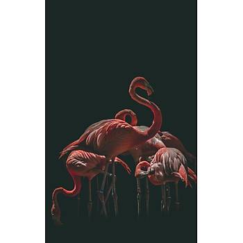 Dekoratif Flamingo Duvar Kanvas Tablo