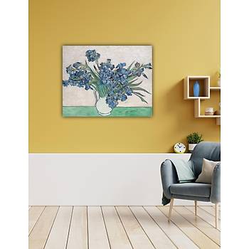 Dekoratif Vincent Van Gogh - Irises Duvar Kanvas Tablo