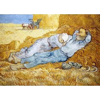 Dekoratif Vincent van Gogh - La Siesta Duvar Kanvas Tablo