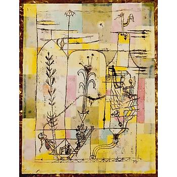 Dekoratif Paul Klee - Tale A La Hoffmann Duvar Kanvas Tablo