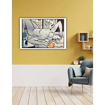Dekoratif Roy Lichtenstein - Nude Duvar Kanvas Tablo
