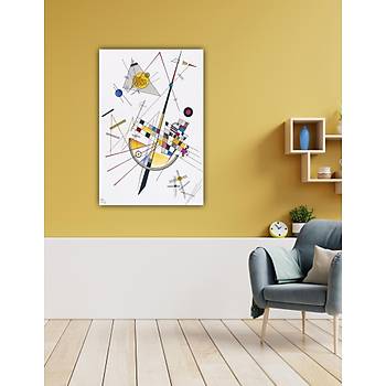 Dekoratif Wassily Kandinsky - Delicate Tension Duvar Kanvas Tablo