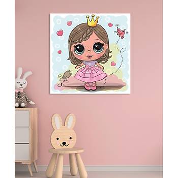 Dekoratif Çocuk Odasý Little Princess Duar Kanvas Tablo
