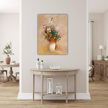 Dekoratif Odilon Redon - Vase of Flowers Duvar Kanvas Tablo