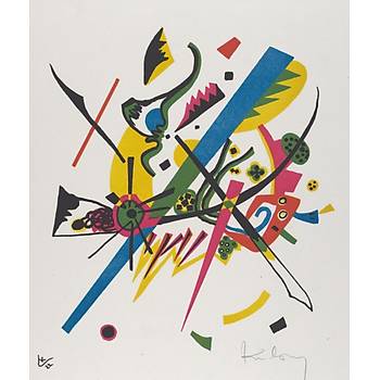 Dekoratif Vasily Kandinsky - Kleine Welten I Duvar Kanvas Tablo