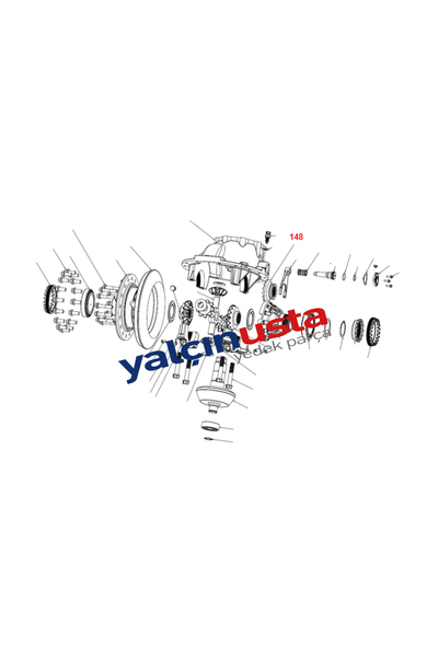 FUWA.2SBF0050M08 (HC464A089AA)-DEFRANS�YEL �AMUR TAKV�YE HALKA KAR�ILI�I (FUWA DEFRANS�YEL) FORD (TRUCKS)
