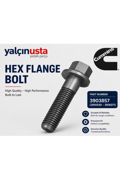 CUMMINS ORIGINAL.3903857 (3910540-3916071)-SCREW HEX FLANGE HEAD CAP CUMMINS ENG�NE