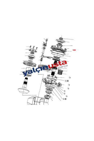 FUWA.AR0409A05 (PC464614AA)-DEFRANS�YEL MAHRUT� RULMAN YATA�I (FUWA DEFRANS�YEL) FORD TRUCKS