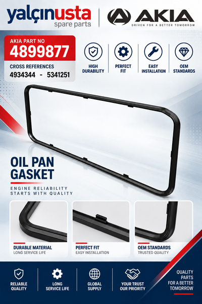 AKIA ORIGINAL.4899877 (4934344-5341251)-OIL PAN GASKET AKIA BUS