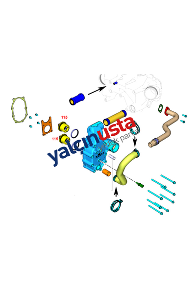 FORD OTOSAN (OR�J�NAL).GC468575AA (T217879)-TERMOSTAT KOMPLE OR�J�NAL FORD TRUCKS