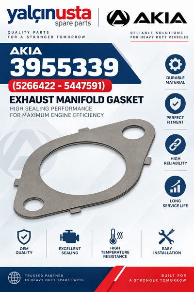 AKIA ORIGINAL.3955339 (5266422-5447591)-EXHAUST MANIFOLD GASKET AKIA BUS