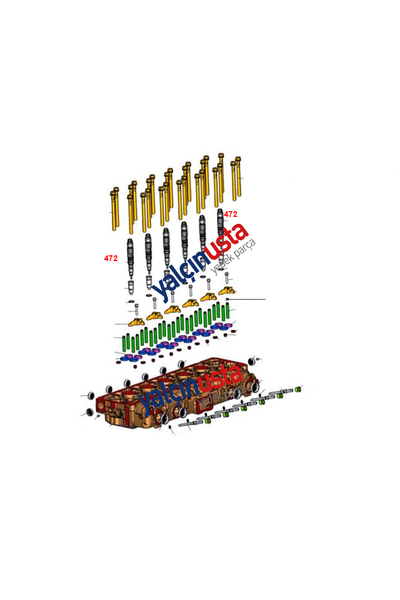FORD OTOSAN (OR�J�NAL).6C469F593BB (T168892)-YAKIT ENJEKT�R KOMPLE (260 PS-320 PS) OR�J�NAL FORD TRUCKS