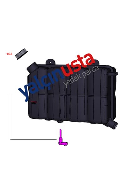 FORD OTOSAN (OR�J�NAL).3C468100AA (7C468100AA) (T118902)-RADYAT�R YEDEK SU DEPO KAPA�I OR�J�NAL FORD TRUCKS