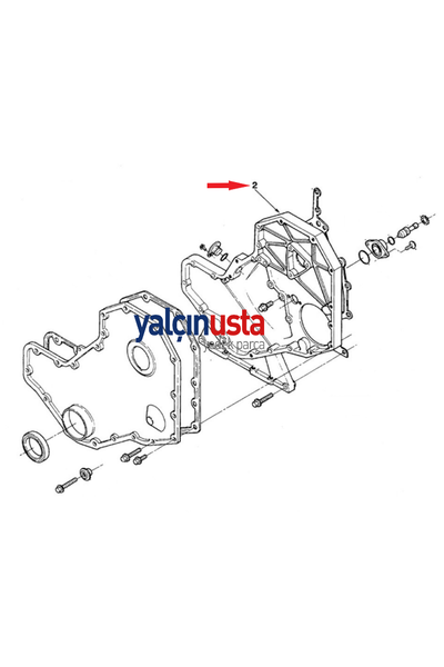 CUMMINS ORIGINAL.3918872-GEAR HOUS�NG CUMMINS ENG�NE