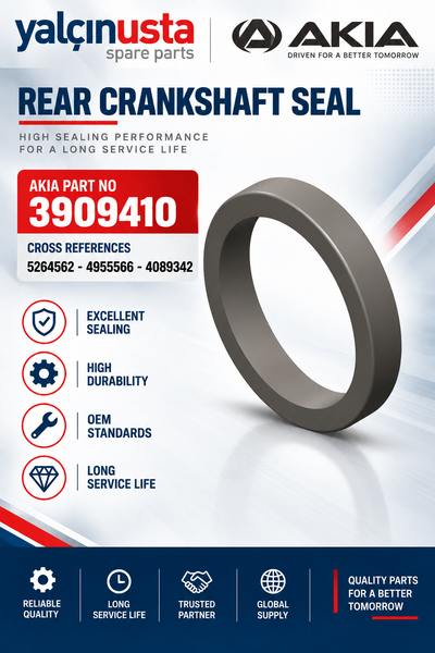 AKIA ORIGINAL.3909410 (5264562-4955566-4089342)-CRANKSHAFT REAR OIL SEAL AKIA BUS