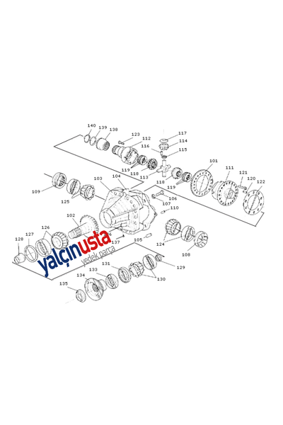 MERITOR.A83200H2088132-ARKA DFERANSYEL FT EKER (4.55) FORD (TRUCKS)