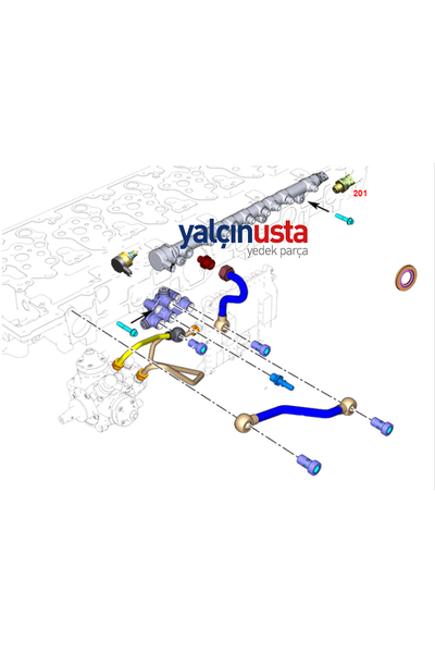 FORD OTOSAN (ORJNAL).GC469F972BA (T221150)-YAKIT ENJEKTR BASIN MR ORJNAL FORD TRUCKS