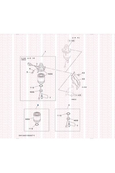 ISUZU (OR�J�NAL).897116125001-YAKIT F�LTRE (UZUN T�P) OR�J�NAL ISUZU NPR66-NQR-NKR