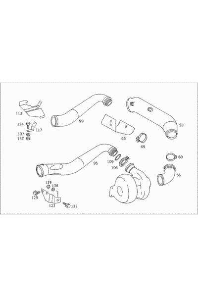 MERCEDES-BENZ (ORJNAL).A3660982501-HAVA EMS BORUSU ORJNAL MERCEDES (2521)