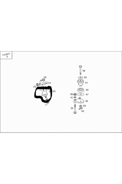 MERCEDES-BENZ (ORJNAL).A6842410313-MOTOR TAKOZU N ORJNAL MERCEDES (MB 800)