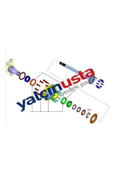 FUWA.DJ0301M03 (JC464254BA)-DEFRANS�YEL PORYA SOMUNU (FUWA DEFRANS�YEL) FORD (TRUCKS)