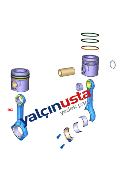 FORD OTOSAN (OR�J�NAL).6C466200CA (T168812)-P�STON KOL OR�J�NAL FORD CARGO