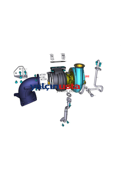 FORD OTOSAN (ORJNAL).2C466K682BB (T201094)-TURBOARJR KOMPLE ORJNAL FORD TRUCKS