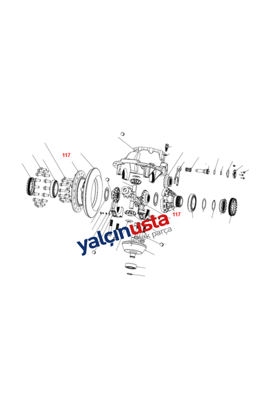 FUWA.AY0057A12 (HC464204BA)-DEFRANSYEL STAVROZ KUTU (15/37) (2.467) (FUWA DEFRANSYEL) FORD (TRUCKS)