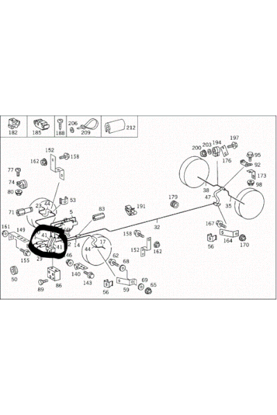 MERCEDES-BENZ (ORJNAL).A6844280035-FREN HORTUMU(ULAR D-ERKEK) ORJNAL MERCEDES (Mb800)