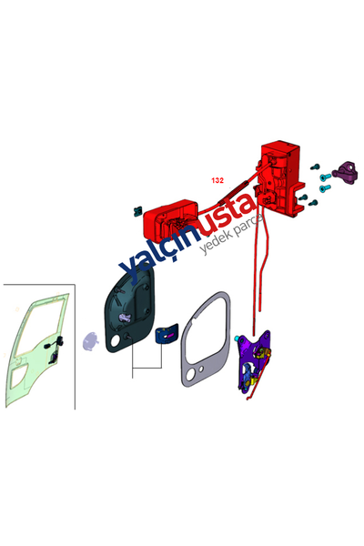 FORD OTOSAN (OR�J�NAL).8C46E219A64AC (T191339)-KAPI K�L�T MEKAN�ZMA OR�J�NAL FORD TRUCKS