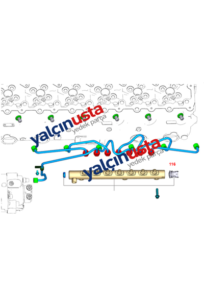 FORD OTOSAN (ORJNAL).6C469F972AA (T164976)-YAKIT ENJEKTR BASIN MR ORJNAL FORD TRUCKS