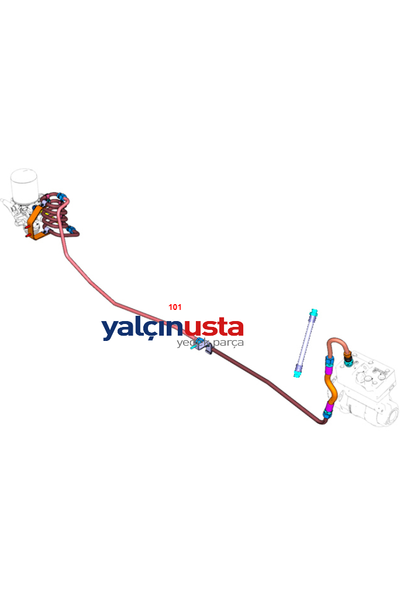 FORD OTOSAN (OR�J�NAL).GC462917JK (T291044)-KOMPRES�R HAVA �IKI� BORU SET� KOMPLE OR�J�NAL FORD TRUCKS