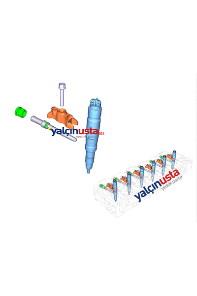 FORD OTOSAN (OR�J�NAL).6C469F593BB (T168892)-YAKIT ENJEKT�R KOMPLE (260 PS-320 PS) OR�J�NAL FORD TRUCKS