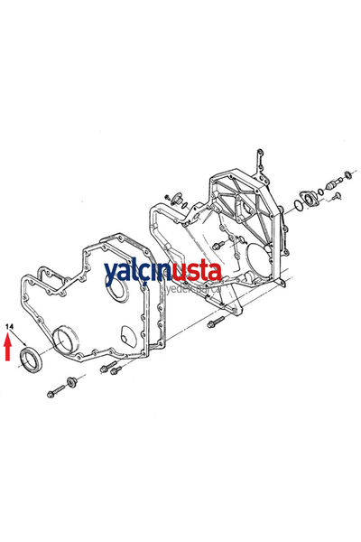 CUMMINS ORIGINAL.3904353-FRONT SEAL SERV�CE K�T CUMMINS ENG�NE