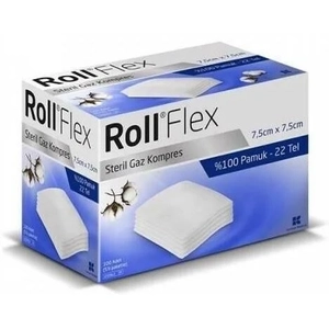 ROLL FLEX STER�L GAZLI BEZ 7,5*7,5 CM