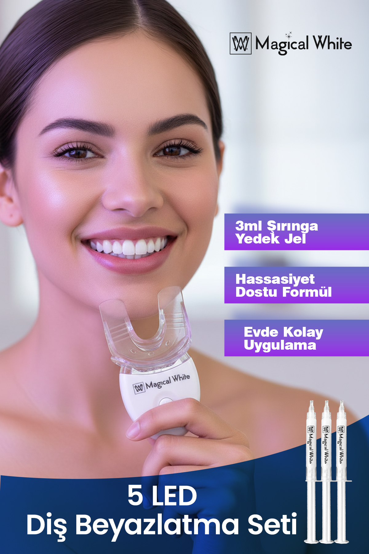 5Led Diş Beyazlatma Seti
