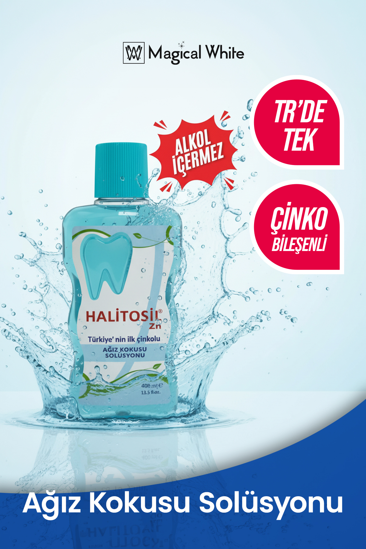 Halitosil Ağız Kokusu Önleyici Çinkolu Gargara 400ml
