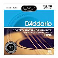DADDARIO EXP16 Coated Phosphor Bronze Akustik Gitar Teli (12-53)