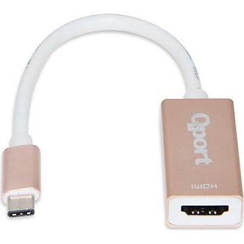 Qport Q-Th Type-C(M) To HDMI(F) 4K*2K 30 Hz Dönüştürücü