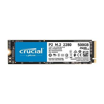 Crucial P2 500GB SSDm.2 NVMe PCIeCT500P2SSD8