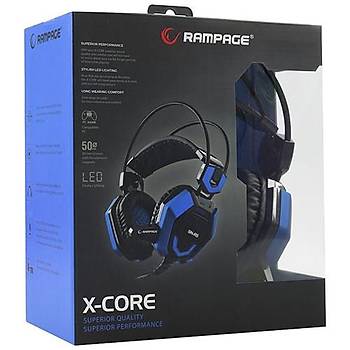 Rampage SN-R5 X-Core Mik. Kulaklýk Siyah/Kýrmýzý
