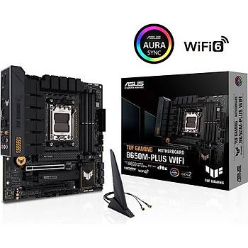 ASUS TUF GAMING B650M-PLUS WIFI AMD B650  DDR5 6400 AM5 mATX TUF GAMING B650M-PLUS WIFI ANAKART