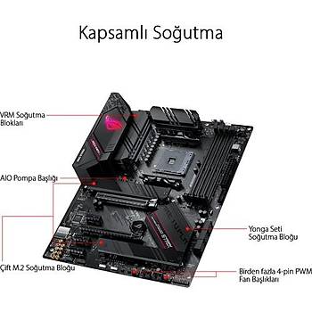 Asus ROG Strix B550-F Gaming Amd B550 (OC) DDR4 4600 MHz Am4 Atx Anakart