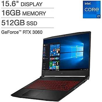 MSI Katana GF66 11UE Core i7-11800H 16GB 512GB SSD GeForce RTX 3060 15.6 Inch Windows 10